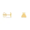Boucles D'oreilles Puces Baptista Ours Or Jaune