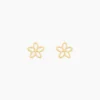 Boucles D'Oreilles Puces Barbie Or Jaune