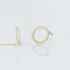 Boucles D'oreilles Puces Berangere Cercle Or Jaune