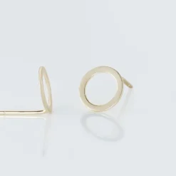 Boucles D'oreilles Puces Berangere Cercle Or Jaune