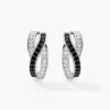 Boucles D'oreilles Puces Bethany Argent Blanc Oxyde De Zirconium