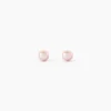 Boucles D'Oreilles Puces Bianca Or Jaune Perle De Culture