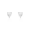 Boucles D'oreilles Puces Breana Argent Blanc Oxyde De Zirconium