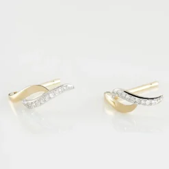 Boucles D'oreilles Puces Callum Or Jaune Diamant