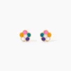 Boucles D'Oreilles Puces Caly Or Jaune Oxyde De Zirconium
