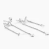 Boucles D'oreilles Puces Claodia Argent Blanc Oxyde De Zirconium