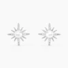 Boucles D'oreilles Puces Clementia Argent Blanc Perle De Culture Oxyde