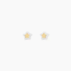 Boucles D'oreilles Puces Cleomelia Etoile Or Jaune