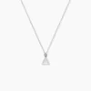 Boucles D'oreilles Puces Cubik Argent Blanc
