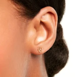 Boucles D'Oreilles Puces Daffodil Or Jaune