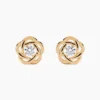 Boucles D'oreilles Puces Djanaelle Plaqué Or Jaune Oxyde De Zirconium