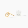 Boucles D'oreilles Puces Dolly Or Jaune Oxyde De Zirconium