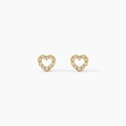 Boucles D'oreilles Puces Eily Or Jaune Oxyde De Zirconium