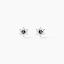 Boucles D'oreilles Puces Elfleda Or Jaune Oxyde De Zirconium