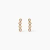 Boucles D'Oreilles Puces Emiliana Plaqué Or Jaune Oxyde De Zirconium