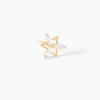 Boucles D'Oreilles Puces Farid Or Jaune Oxyde De Zirconium