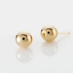 Boucles D'oreilles Puces Fidelia Boule Or Jaune