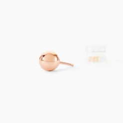 Boucles D'oreilles Puces Fidelia Boule Or Rose
