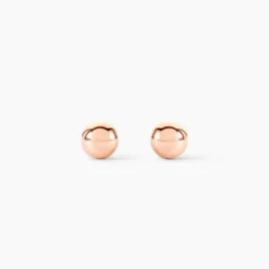 Boucles D'oreilles Puces Fidelia Boule Or Rose