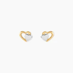 Boucles D'oreilles Puces Frantsesa Or Jaune