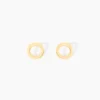 Boucles D'oreilles Puces Freyde Or Jaune