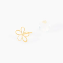Boucles D'oreilles Puces Friðrika Or Jaune