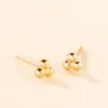 Boucles D'oreilles Puces Glen Or Jaune