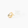 Boucles D'oreilles Puces Helie Goutte Or Jaune Oxyde De Zirconium