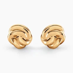 Boucles D'oreilles Puces Ismène Plaqué Or Doré
