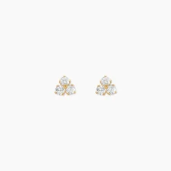 Boucles D'oreilles Puces Jana Or Jaune Oxydes De Zirconium