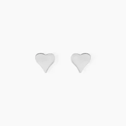 Boucles D'oreilles Puces Jeanne-françoise Argent Blanc