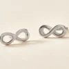 Boucles D'oreilles Puces Kamy Argent Blanc