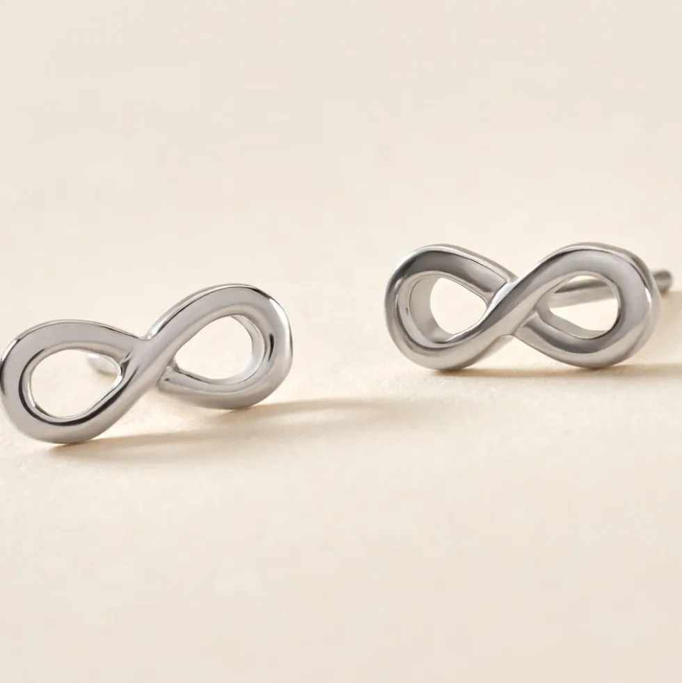 Boucles D'oreilles Puces Kamy Argent Blanc