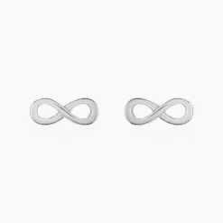 Boucles D'oreilles Puces Kamy Argent Blanc