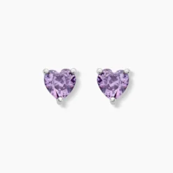 Boucles D'oreilles Puces Kelvyn Argent Blanc Oxyde De Zirconium