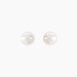 Boucles D'oreilles Puces Kesya Or Jaune Perle De Culture