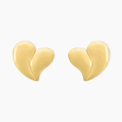 Boucles D'oreilles Puces Madlie Acier Jaune