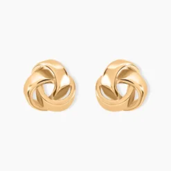 Boucles D'oreilles Puces Marcelina Plaqué Or Jaune