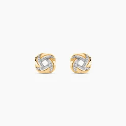 Boucles D'oreilles Puces Maryanna Or Jaune Diamant