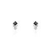 Boucles D'oreilles Puces Maymana Argent Blanc Oxyde De Zirconium