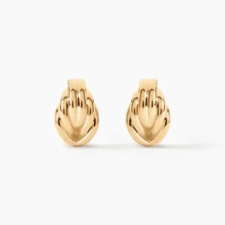 Boucles D'Oreilles Puces Nickie Plaqué Or Jaune