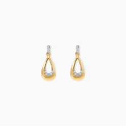 Boucles D'oreilles Puces Nirmala Or Jaune Diamant