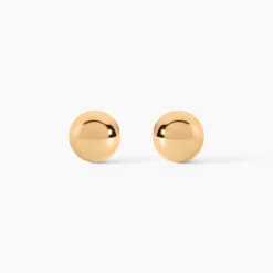 Boucles D'oreilles Puces Nohraae Plaqué Or Jaune