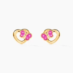 Boucles D'oreilles Puces Or Jaune Myrthale