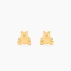 Boucles D'oreilles Puces Ours Or Or Jaune