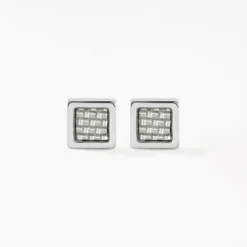 Boucles D'oreilles Puces Phebus Him Acier Argenté