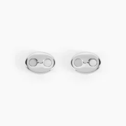 Boucles D'oreilles Puces Phebus Him Acier Blanc