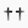 Boucles D'oreilles Puces Phebus Him Acier Noir