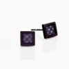 Boucles D'oreilles Puces Phebus Him Acier Noir