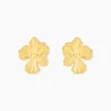 Boucles D'oreilles Puces Rahima Acier Jaune